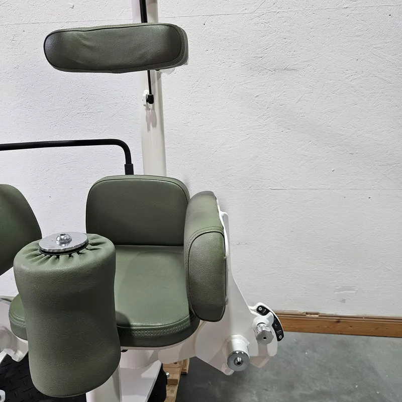 Gym80 Med80 3225 Rotationsmaschine, Rumpfrotator, Twister, seitliche Bauchmuskeln, Farbe Weiß, gebraucht - überholter Zustand