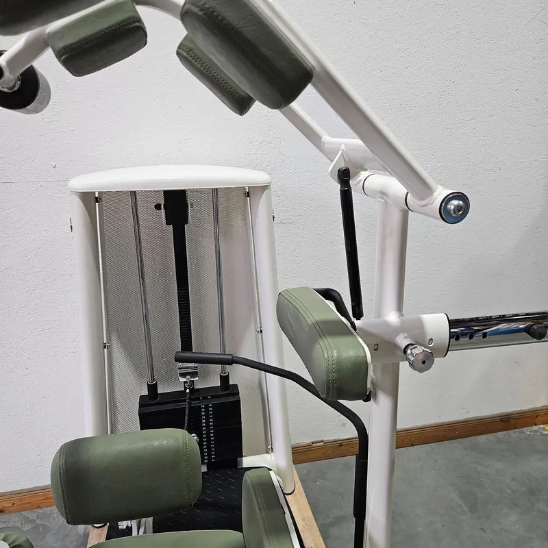 Gym80 Med80 3225 Rotationsmaschine, Rumpfrotator, Twister, seitliche Bauchmuskeln, Farbe Weiß, gebraucht - überholter Zustand