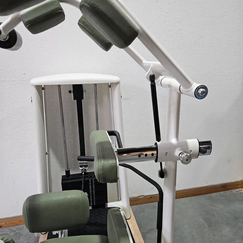 Gym80 Med80 3225 Rotationsmaschine, Rumpfrotator, Twister, seitliche Bauchmuskeln, Farbe Weiß, gebraucht - überholter Zustand