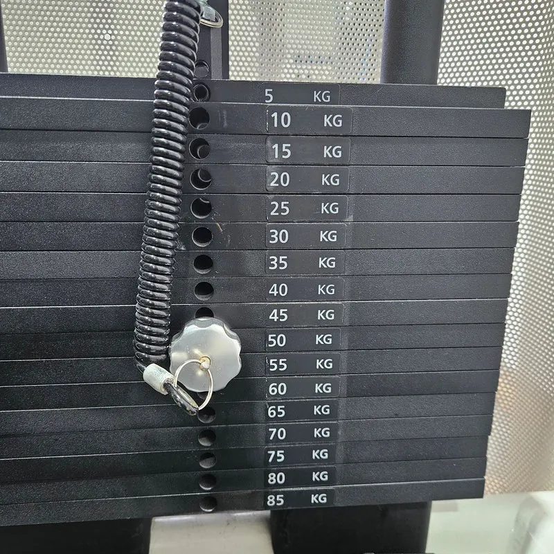Gym80 Med80 3225 Rotationsmaschine, Rumpfrotator, Twister, seitliche Bauchmuskeln, Farbe Weiß, gebraucht - überholter Zustand