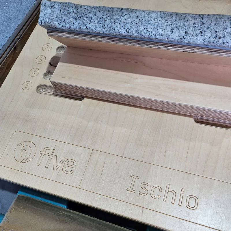 Five Pro 7er Zirkel Beweglichkeitszirkel, Dehnzirkel aus Holz von Five bzw Milon, Holzfarbe Eiche Braun, guter gebrauchter Zustand
