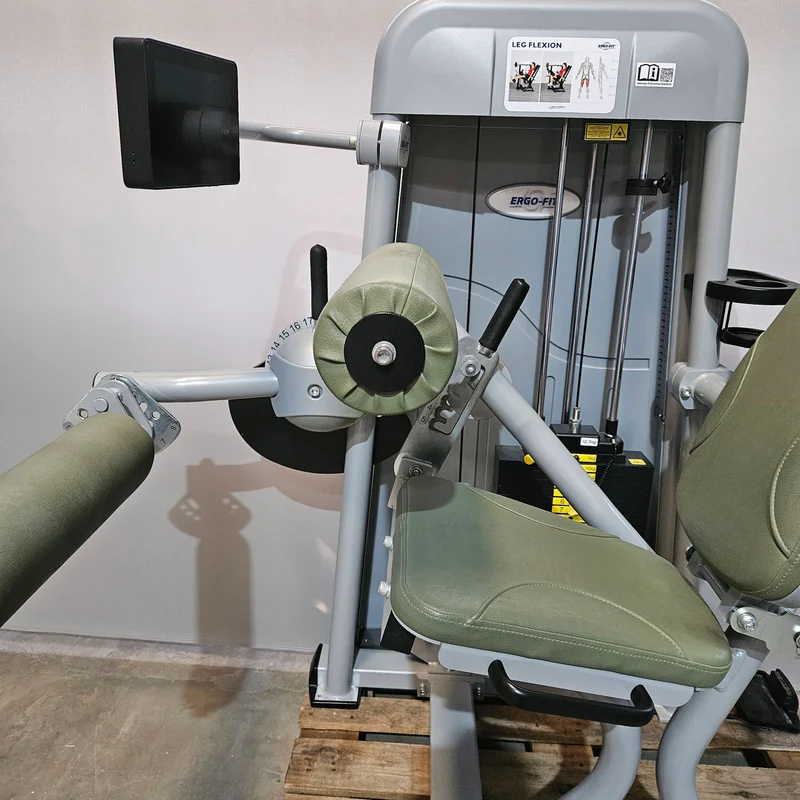Ergo-Fit Leg Flexion 4100 S Med mit Display, Beinbeuger sitzend mit medizinischer Zulassung, MPG, Baujahr 2020, Rahmen Silber, gebraucht - überholter Zustand