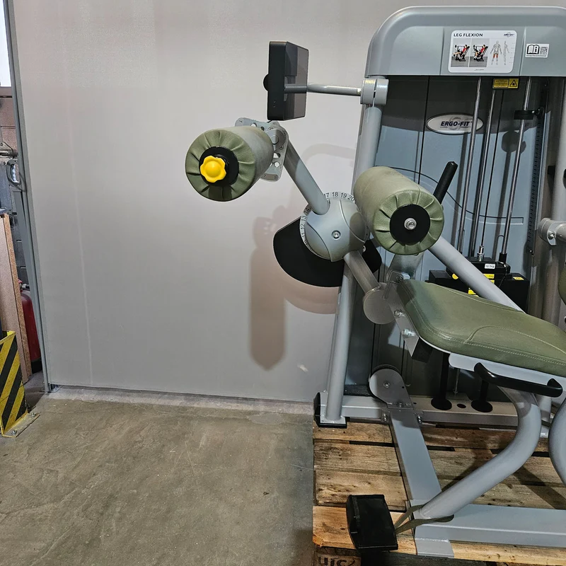 Ergo-Fit Leg Flexion 4100 S Med mit Display, Beinbeuger sitzend mit medizinischer Zulassung, MPG, Baujahr 2020, Rahmen Silber, gebraucht - überholter Zustand