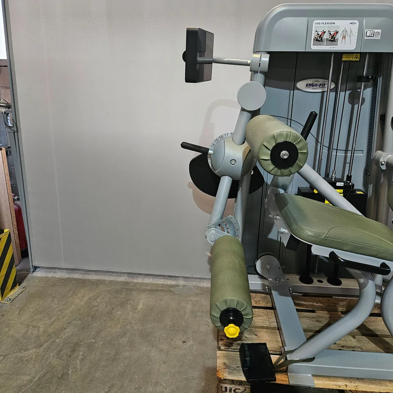 Ergo-Fit Leg Flexion 4100 S Med mit Display, Beinbeuger sitzend mit medizinischer Zulassung, MPG, Baujahr 2020, Rahmen Silber, gebraucht - überholter Zustand
