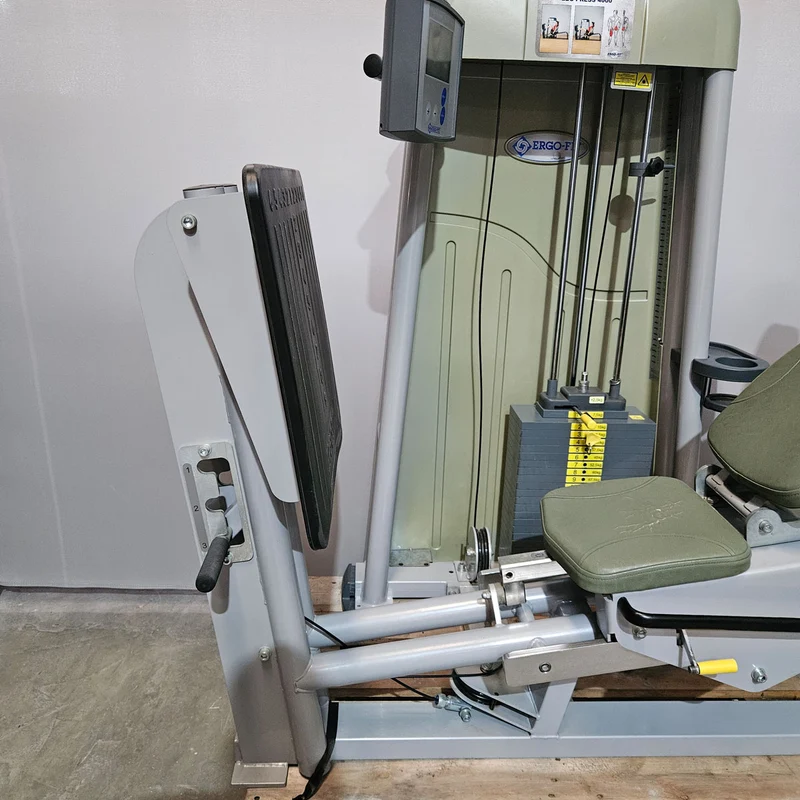 Ergo-Fit Funktionsstemme, Beinpresse verstellbar, 172,5kg Gewichtsblock, 4000 S MED Serie, MPG, Reha, Rahmenfarbe Silber, gebraucht - überholter Zustand