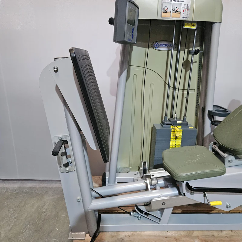 Ergo-Fit Funktionsstemme, Beinpresse verstellbar, 172,5kg Gewichtsblock, 4000 S MED Serie, MPG, Reha, Rahmenfarbe Silber, gebraucht - überholter Zustand