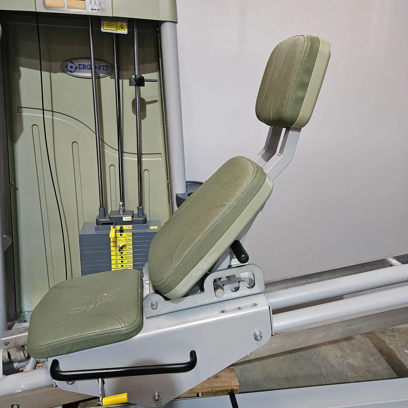 Ergo-Fit Funktionsstemme, Beinpresse verstellbar, 172,5kg Gewichtsblock, 4000 S MED Serie, MPG, Reha, Rahmenfarbe Silber, gebraucht - überholter Zustand