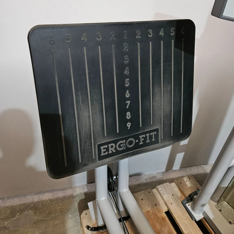 Ergo-Fit Funktionsstemme, Beinpresse verstellbar, 172,5kg Gewichtsblock, 4000 S MED Serie, MPG, Reha, Rahmenfarbe Silber, gebraucht - überholter Zustand