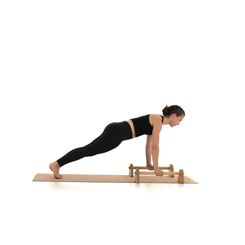 rollholz Parallettes Set aus Holz für Calisthenics und Handstand