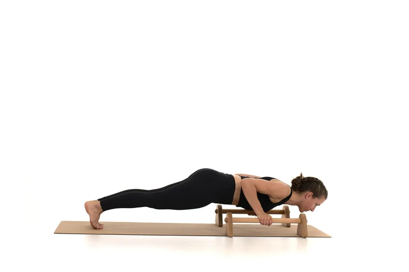 rollholz Parallettes Set aus Holz für Calisthenics und Handstand