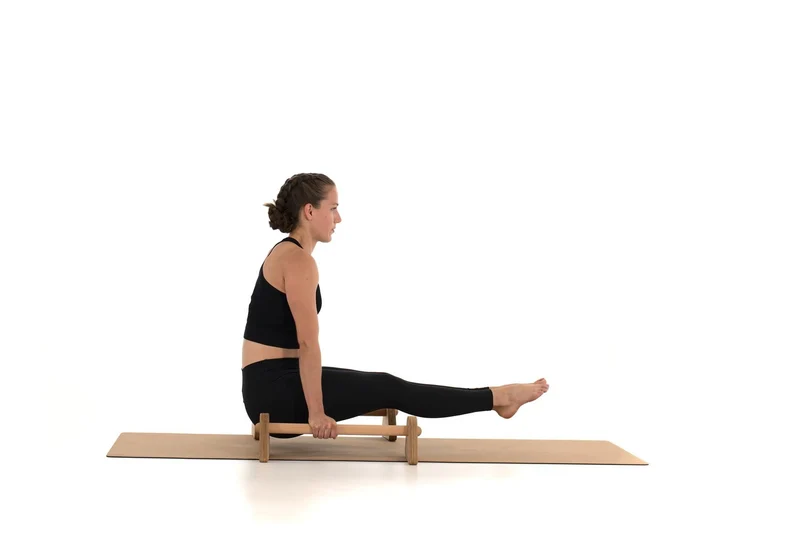 rollholz Parallettes Set aus Holz für Calisthenics und Handstand