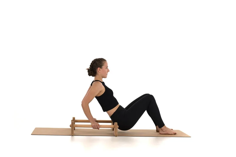 rollholz Parallettes Set aus Holz für Calisthenics und Handstand