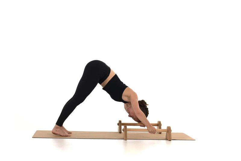 rollholz Parallettes Set aus Holz für Calisthenics und Handstand