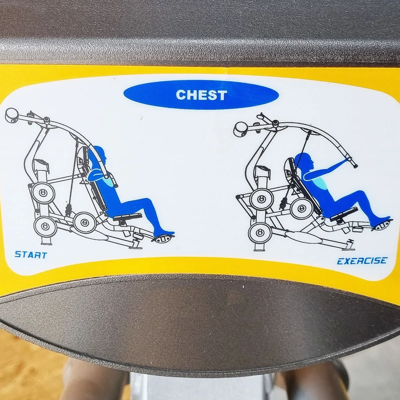 Hoist Roc-IT Chestpress, RPL-5301 Bankdrückmaschine, Brustpresse, Roc IT Plate loaded Serie, Rahmenfarbe Silber, gebraucht - überholter Zustand