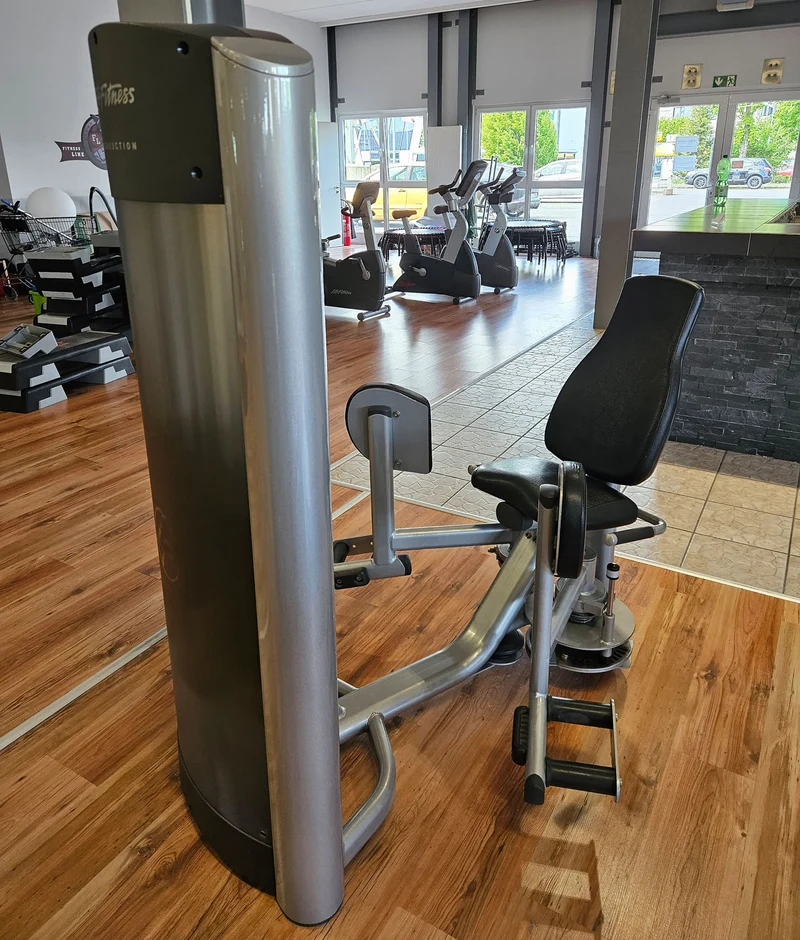 Life Fitness 2er Set = Abduktoren und Adduktorenmaschine, Hip Abduction und Hip Adduction Set, Signature Series, Rahmenfarbe Silber, gebraucht - überholter Zustand