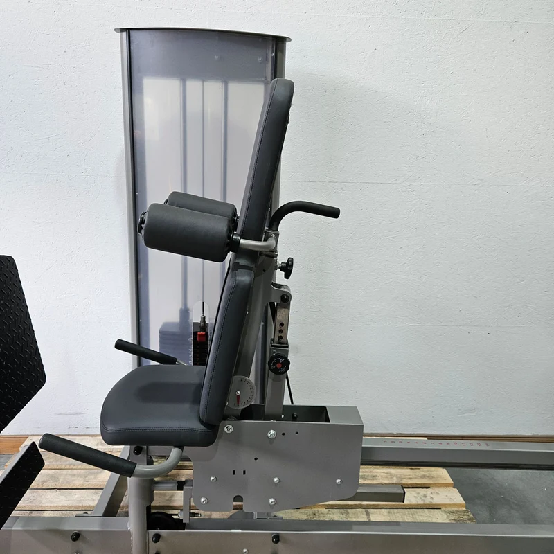 Pego Sport Funktionsstemme Kombi Sitzend-Liegend, Beinpresse verstellbar, Rahmen Silber-Grau, gebraucht - überholter Zustand