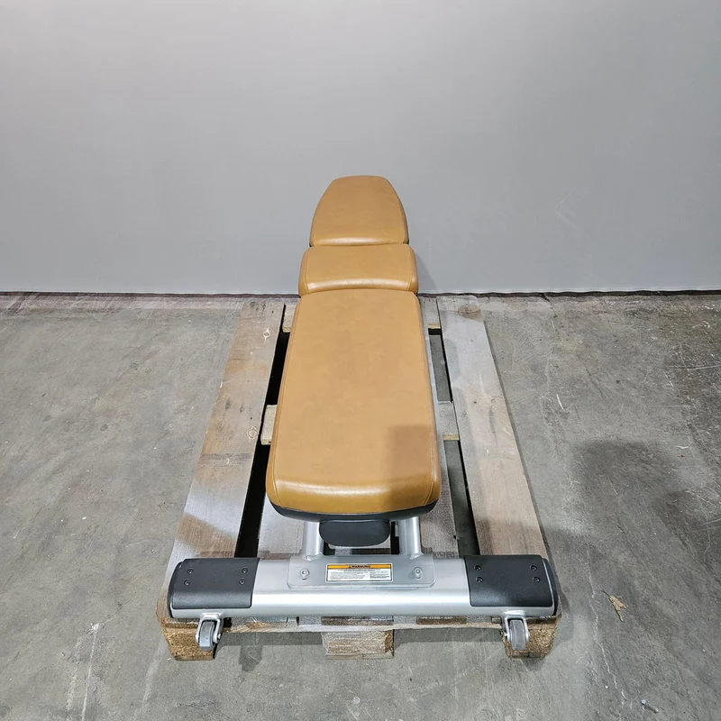 Life Fitness Multibank verstellbar, Multi-Adjustable Bench SMAB, Signature Serie, Rahmenfarbe Silber, Polsterfarbe Orange, gebrauchter - überholter Zustand