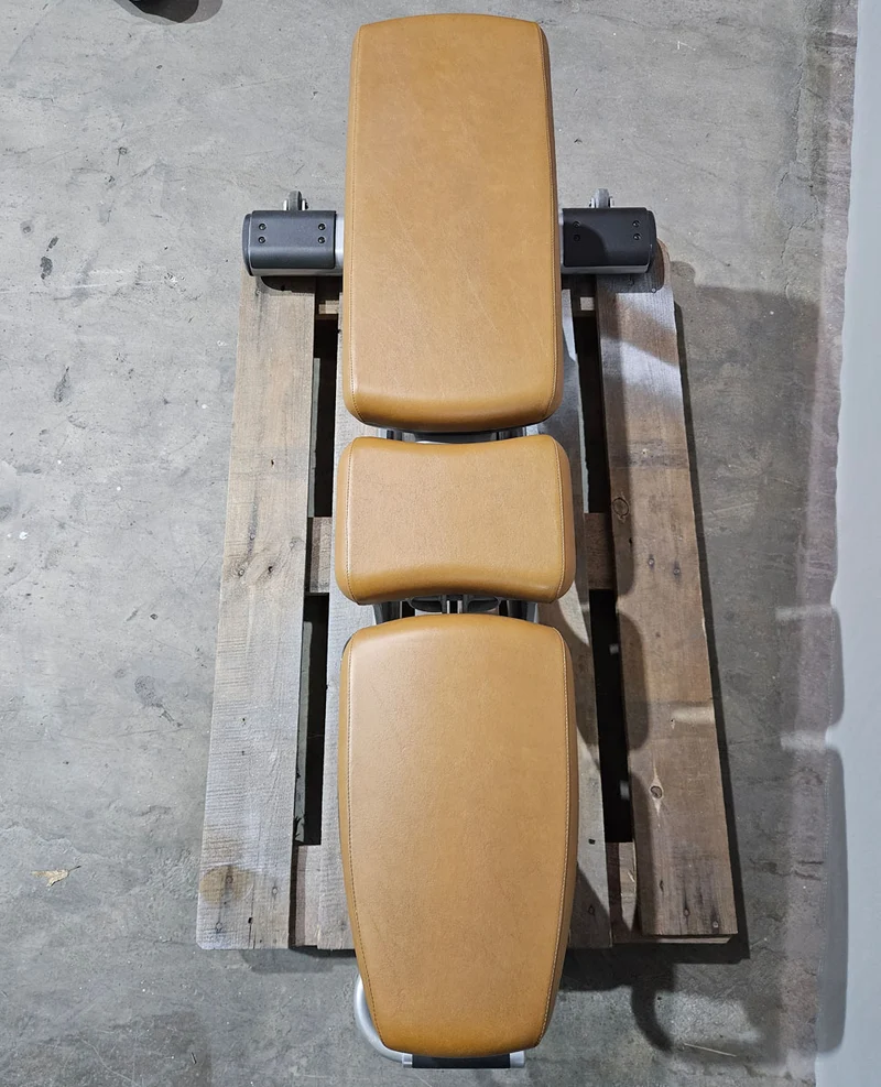 Life Fitness Multibank verstellbar, Multi-Adjustable Bench SMAB, Signature Serie, Rahmenfarbe Silber, Polsterfarbe Orange, gebrauchter - überholter Zustand