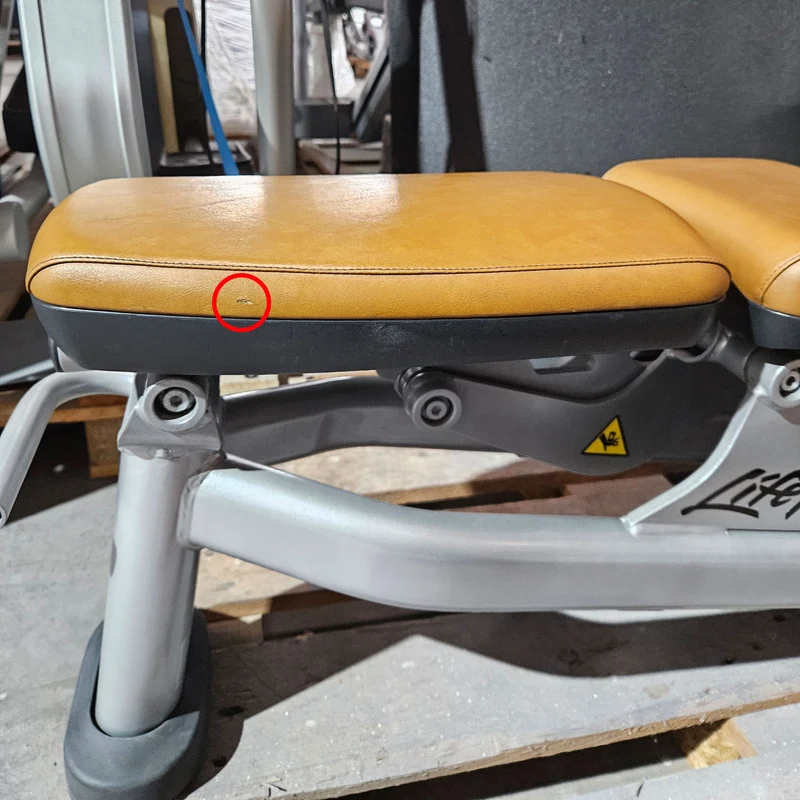 Life Fitness Multibank verstellbar, Multi-Adjustable Bench SMAB, Signature Serie, Rahmenfarbe Silber, Polsterfarbe Orange, gebrauchter - überholter Zustand