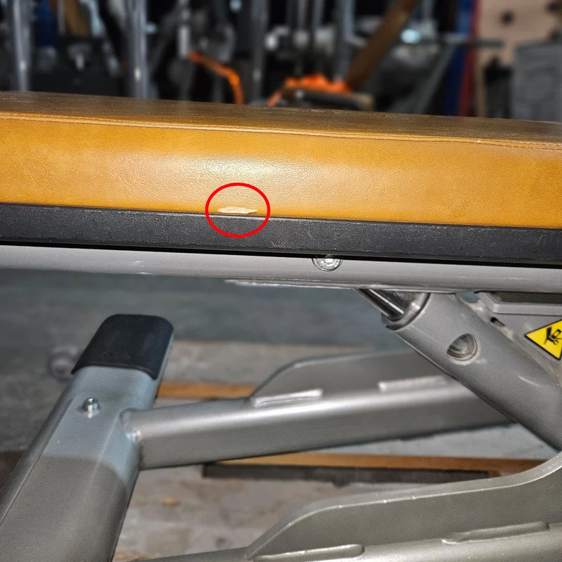 Life Fitness Multibank verstellbar, Multi-Adjustable Bench SMAB, Signature Serie, Rahmenfarbe Silber, Polsterfarbe Orange, gebrauchter - überholter Zustand