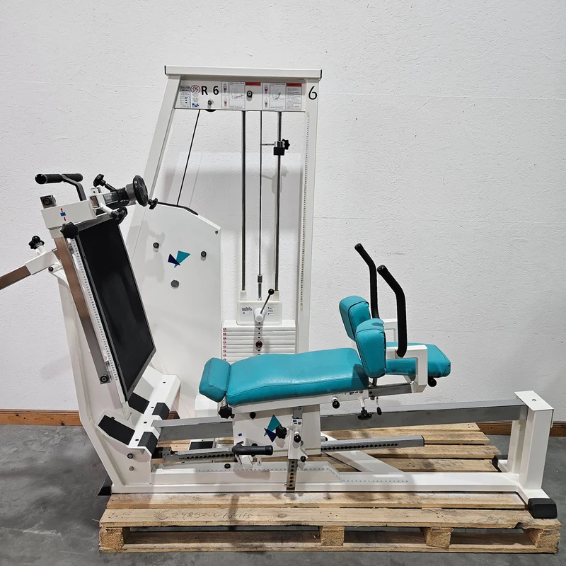 MKB Keller Funktionsstemme, Beinpresse verstellbar sitzend - liegend, Kippkreisel, 180kg Gewichtsblock, Farbe Weiß, gebraucht - überholter Zustand