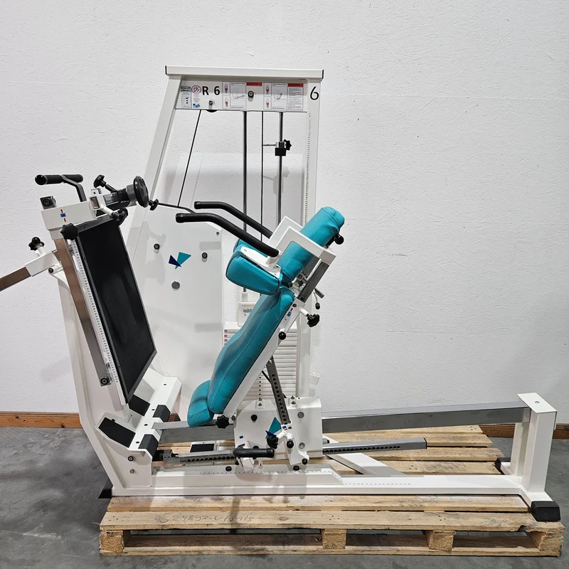 MKB Keller Funktionsstemme, Beinpresse verstellbar sitzend - liegend, Kippkreisel, 180kg Gewichtsblock, Farbe Weiß, gebraucht - überholter Zustand