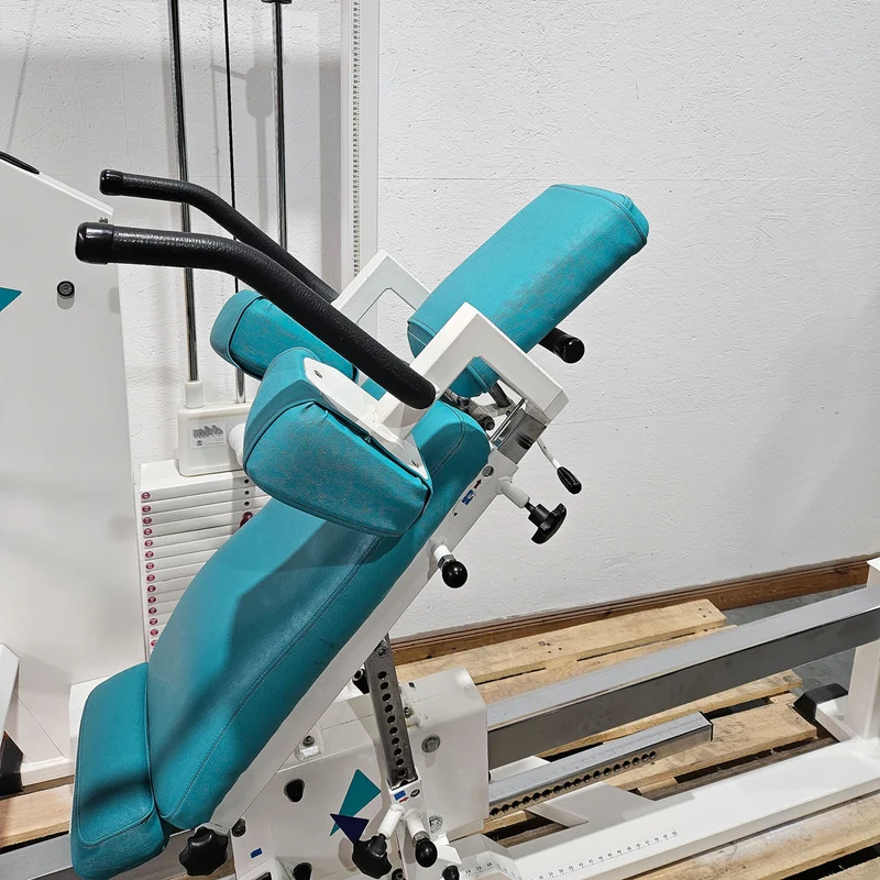 MKB Keller Funktionsstemme, Beinpresse verstellbar sitzend - liegend, Kippkreisel, 180kg Gewichtsblock, Farbe Weiß, gebraucht - überholter Zustand