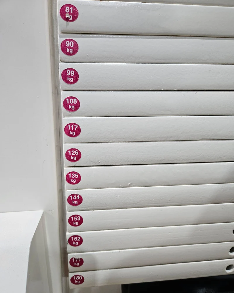 MKB Keller Funktionsstemme, Beinpresse verstellbar sitzend - liegend, Kippkreisel, 180kg Gewichtsblock, Farbe Weiß, gebraucht - überholter Zustand
