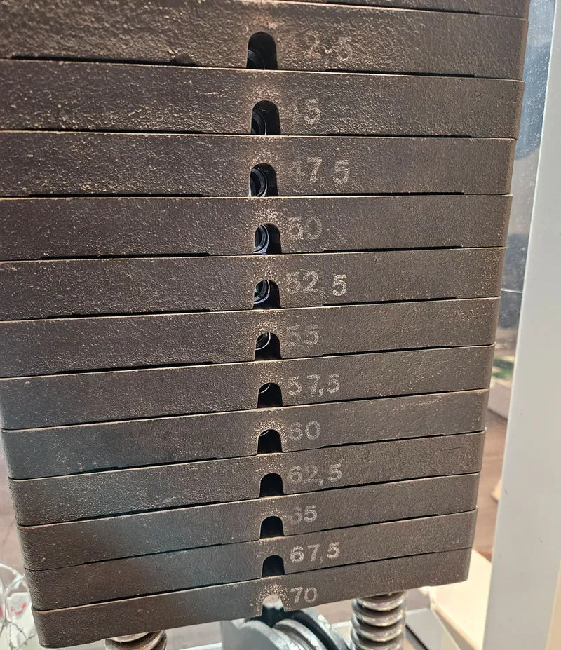 Gym80 - 2x Kabelzug, Cable Crossover, Seilzug von oben und unten, Oldschool Bodybuilding, Rahmenfarbe Weiß, gebraucht - geprüfter Zustand mit Gebrauchsspuren